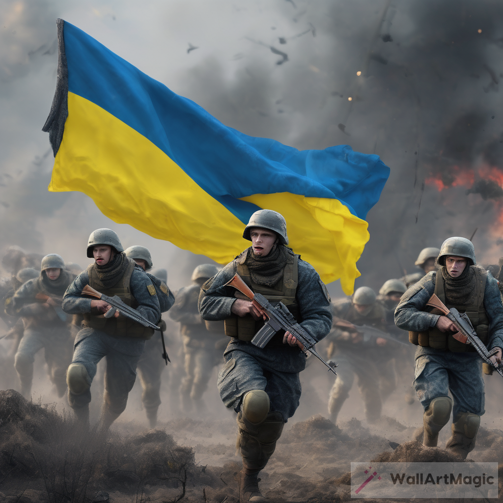 The Heroic Battle: Ukrainian Soldiers Defending Their Land