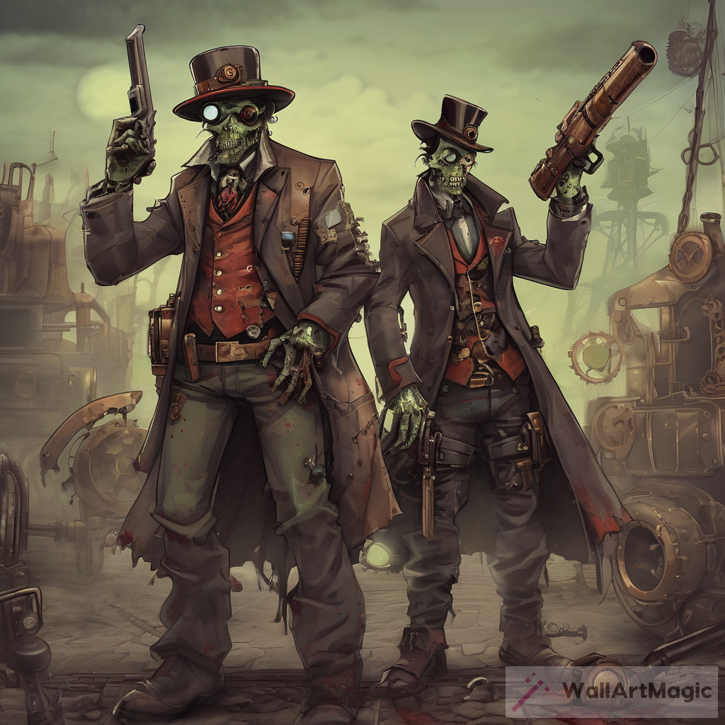 Steampunk Zombie-Hunters Art: A Unique Blend of Technology and Horror