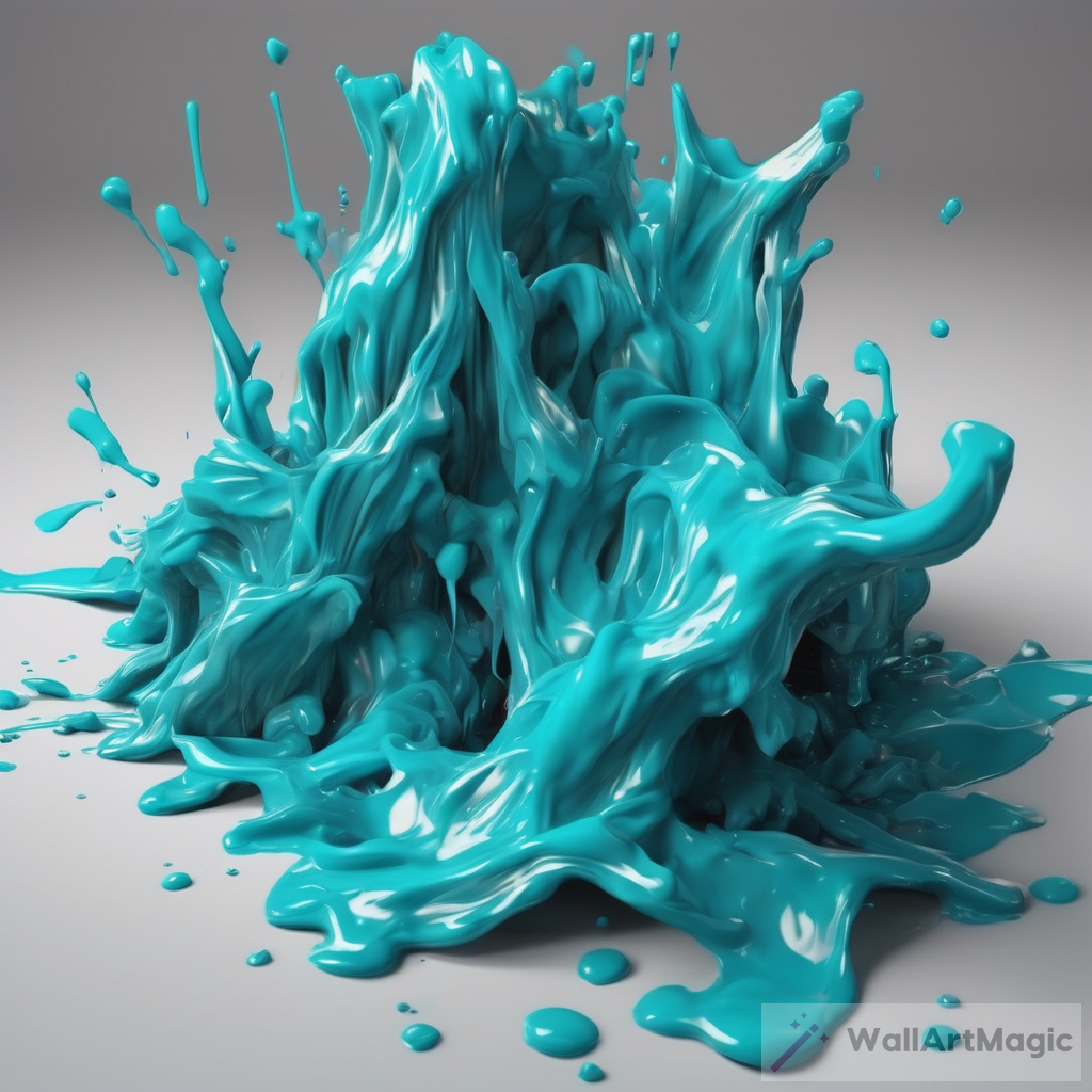 The Overflowing Beauty of Cyan: Exploring 3D Paint