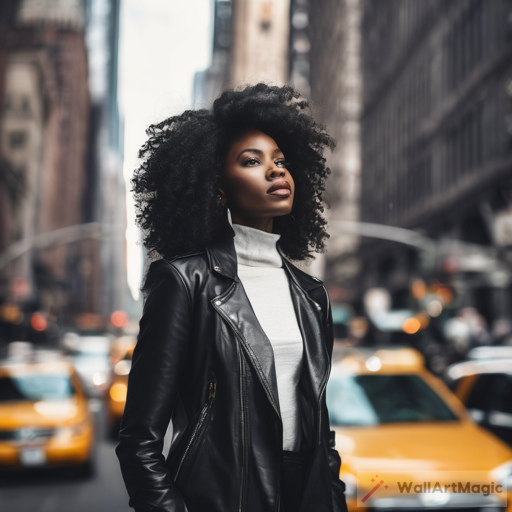 Empowering Beauty: A Tribute to the Black Woman in the Vibrant Streets of New York