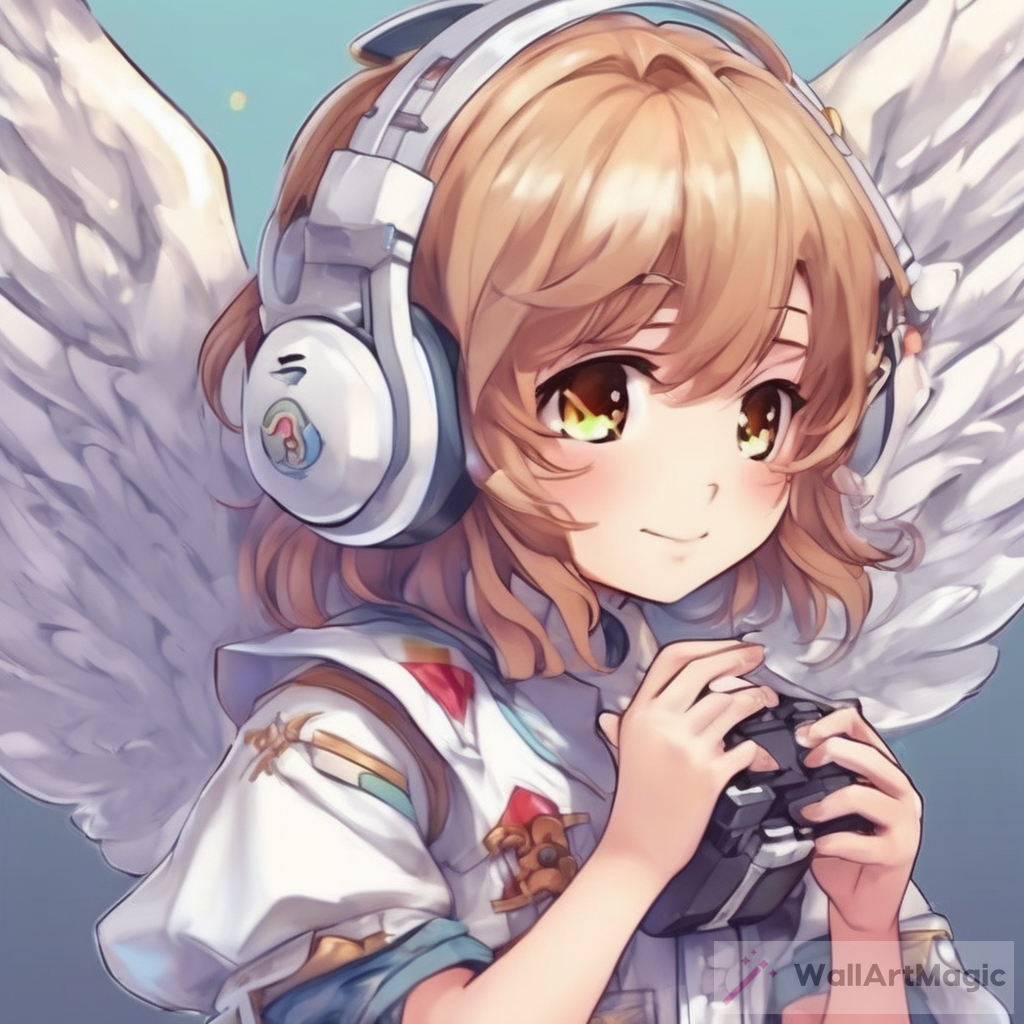 Anime Angel Character: A Cute Gamer Profile Picture