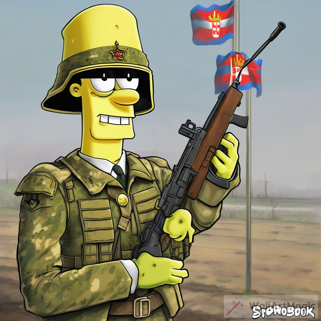 The Resilient SpongeBob: A Serbian Soldier's Journey