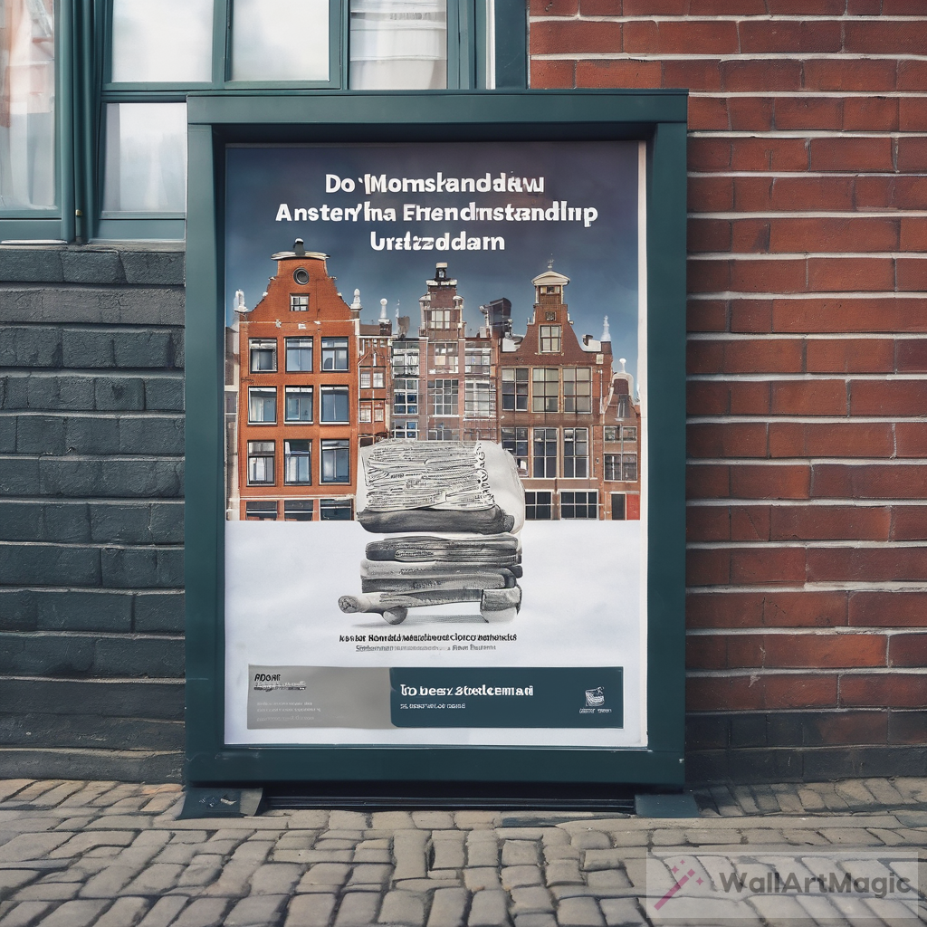Explore the Vibrant Art Scene of Amsterdam - A Journey through Plakat na wycieczkę szkolną do Amsterdamu