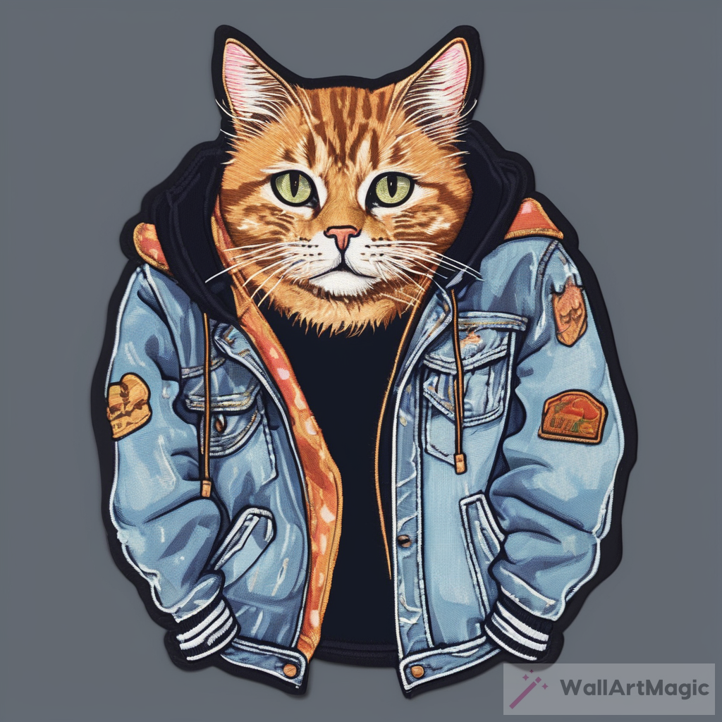 Patch on Clothes with a Cat - The Perfect Accessory for Feline Lovers