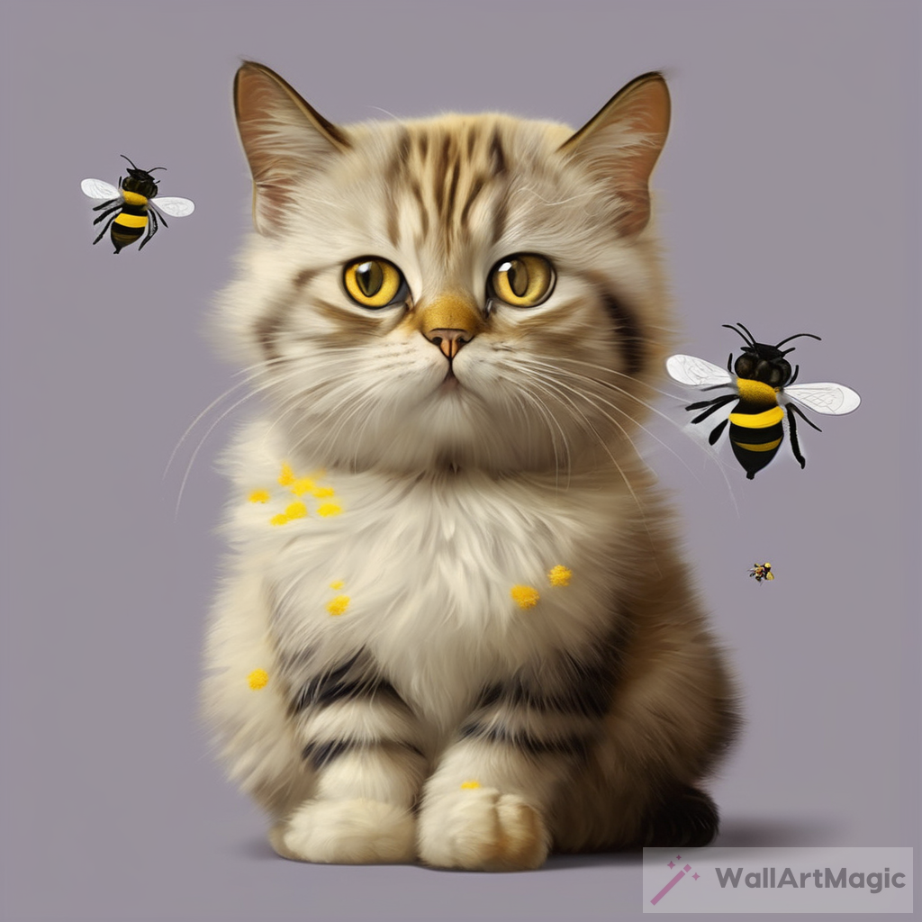 The Fascinating Art of Combining a Cat and a Bee