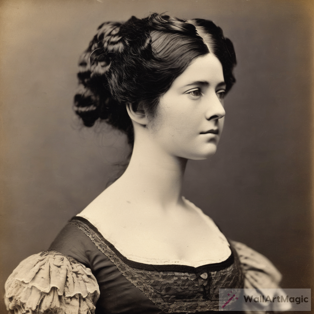 A Woman with Black Hair in 19th Century England: A Captivating Piece of Art