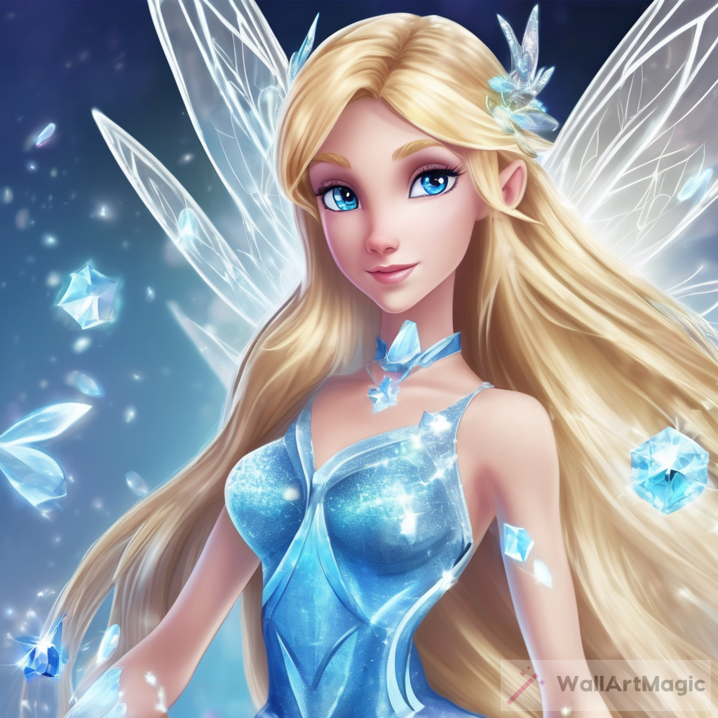 The Enchanting Blonde Blue Eyes Winx Fairy with Crystal Powers