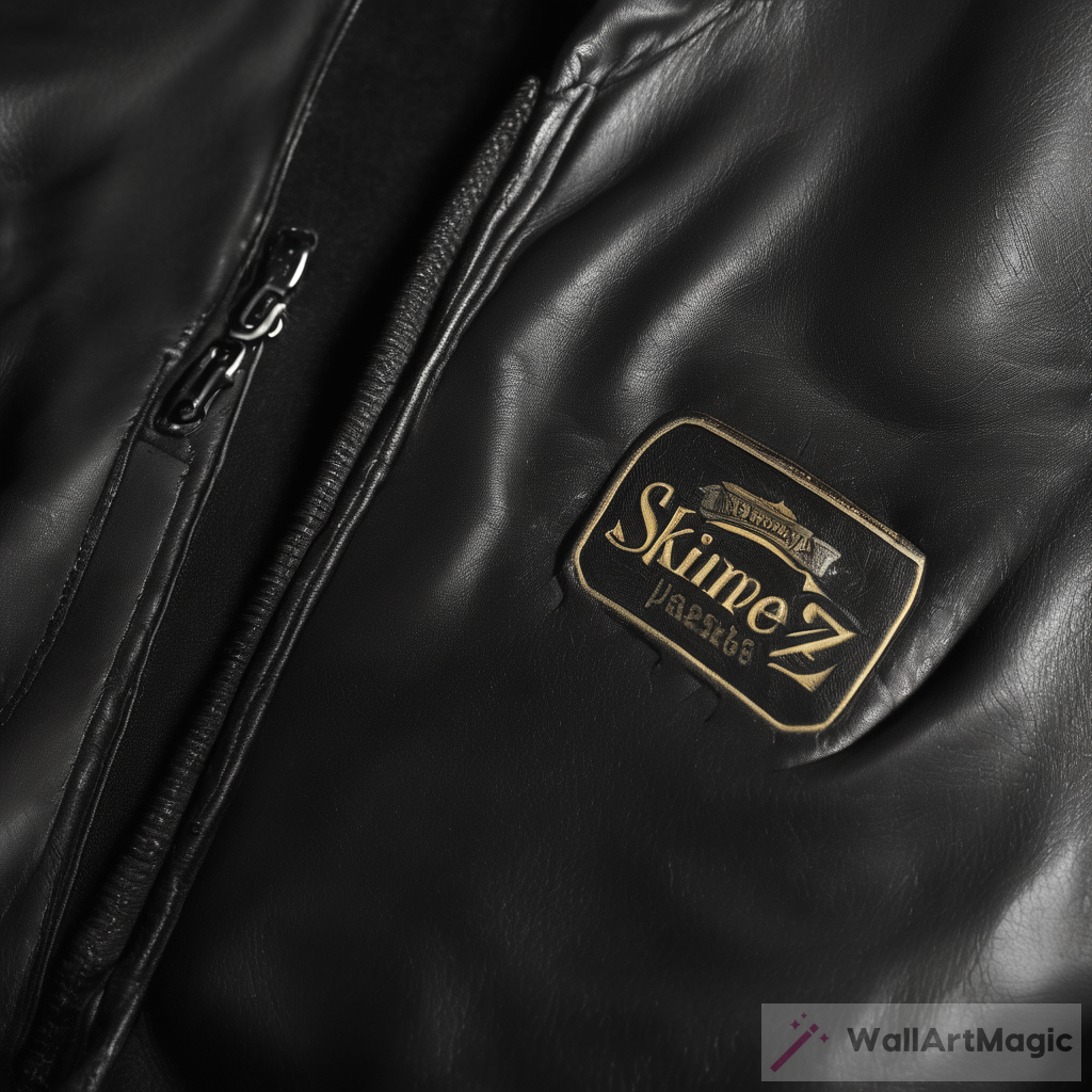 The Edgy Appeal of Skinnez Brand Name on a Leather Jacket
