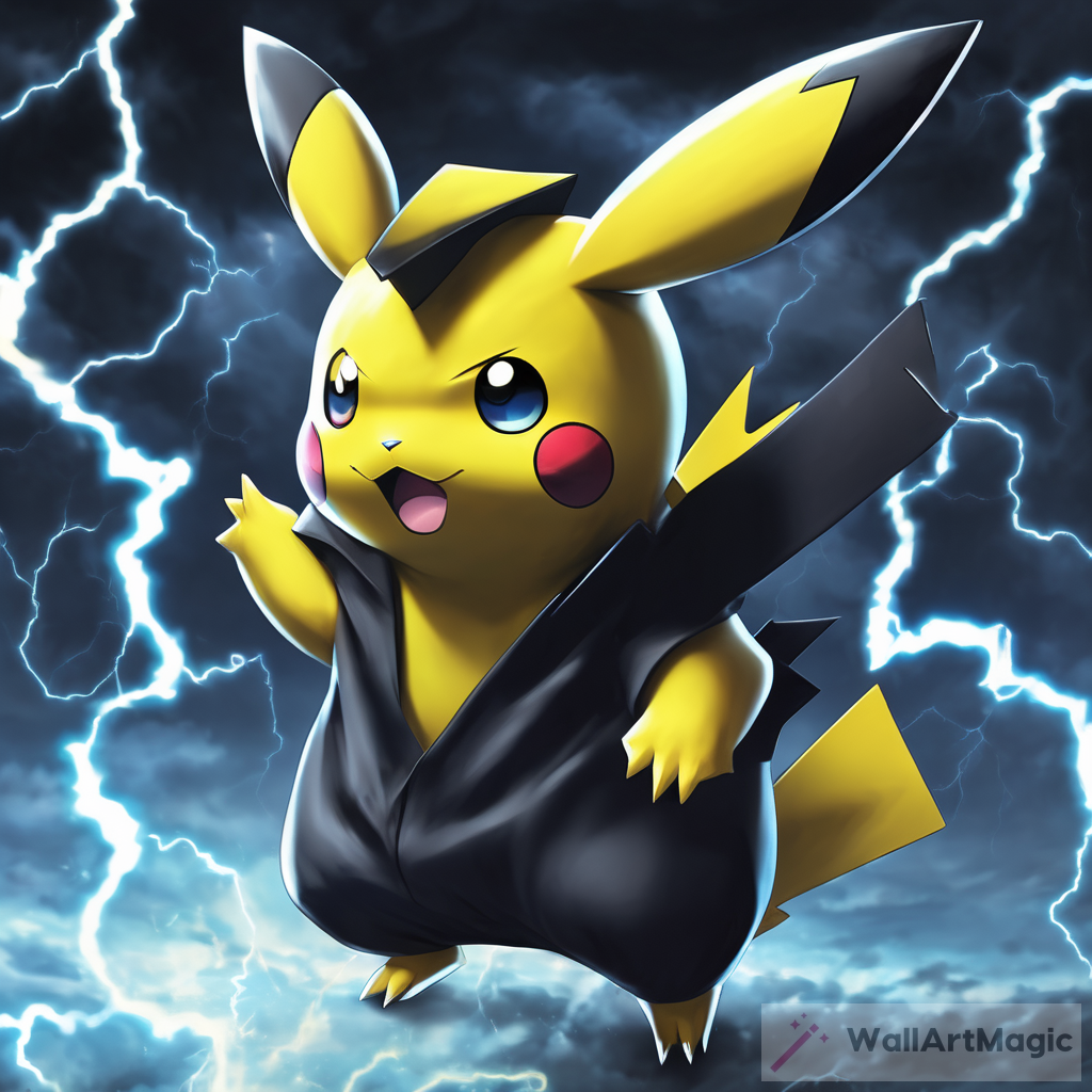 Unleashing the Power: Exploring the Dark Pikachu and Thunder Art