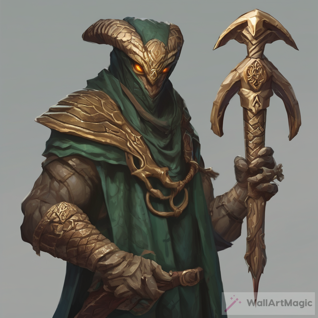 The Enigmatic World of the Druid, Cobra, and Dagger Art