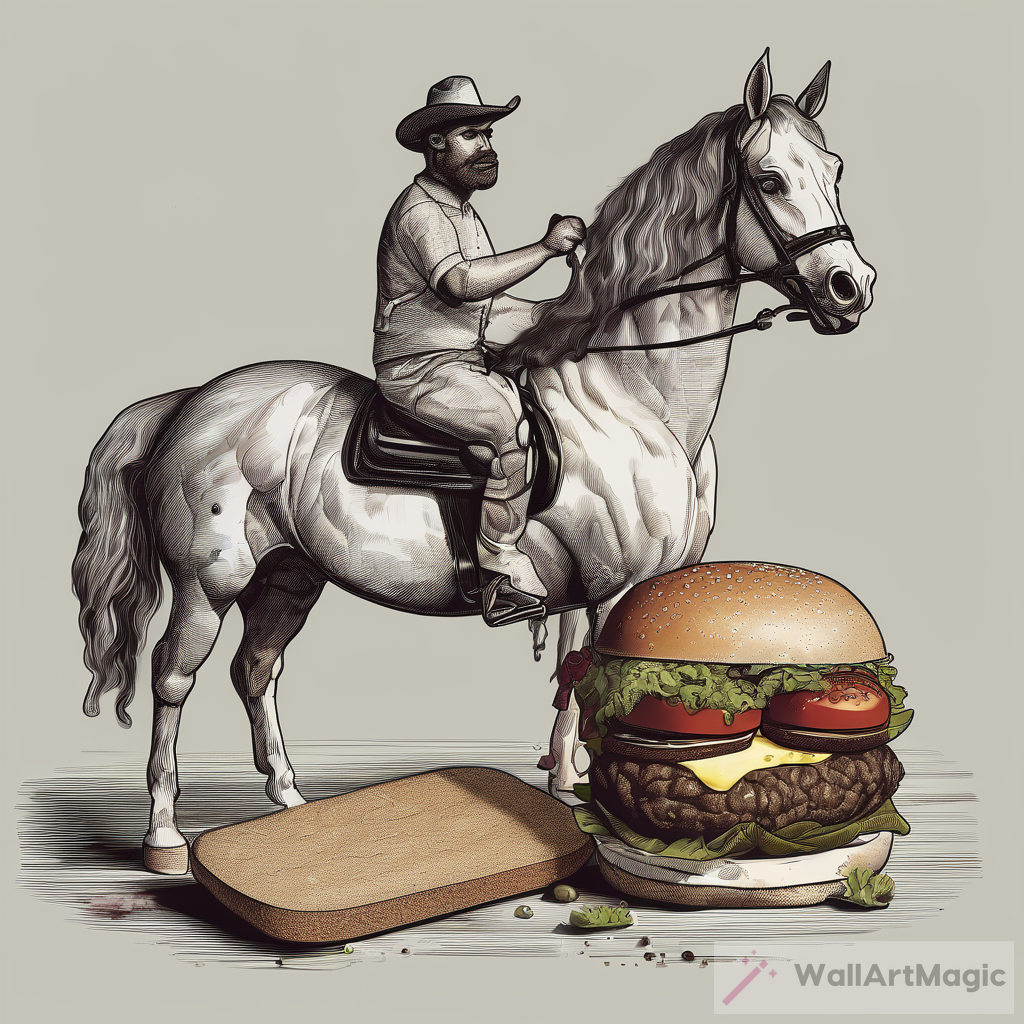 The Art of Combining a Burger and a Horse