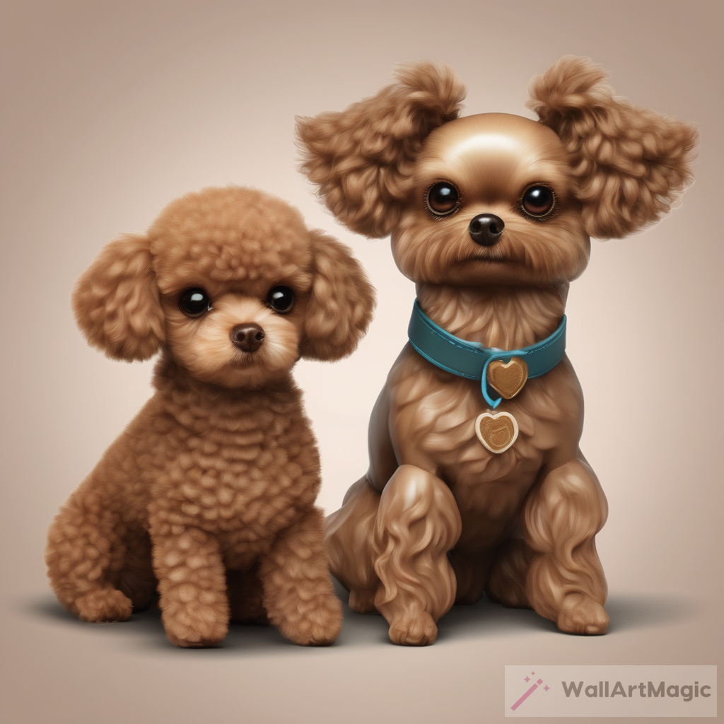 The Beauty of a Brown Poodle Toy and a Lively Chihuahua