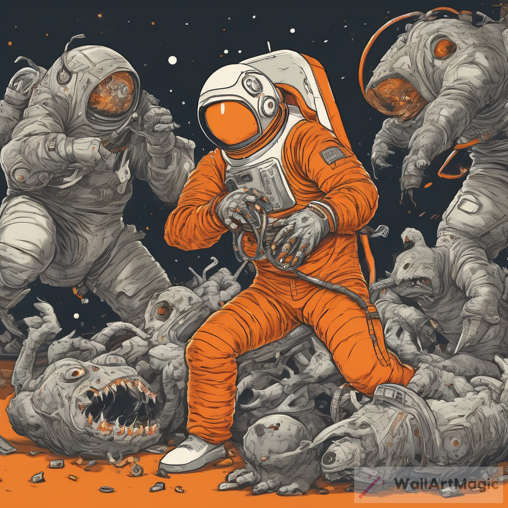 The Adventure of an Orange Suited Astronaut in a Deadly Monster-Infested Bunker