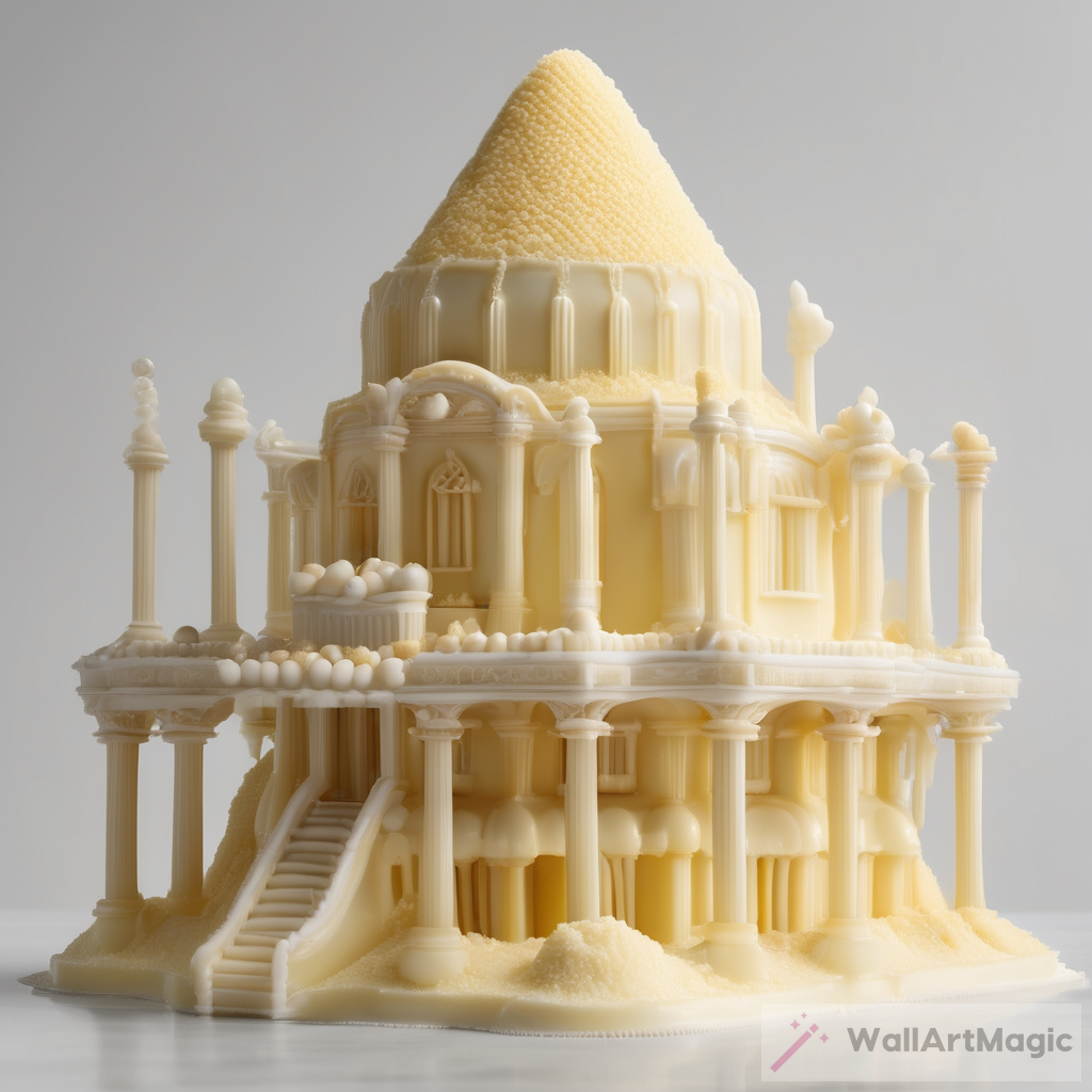 The Deliciously Unique Art: A Building Made of Vanilla Pudding