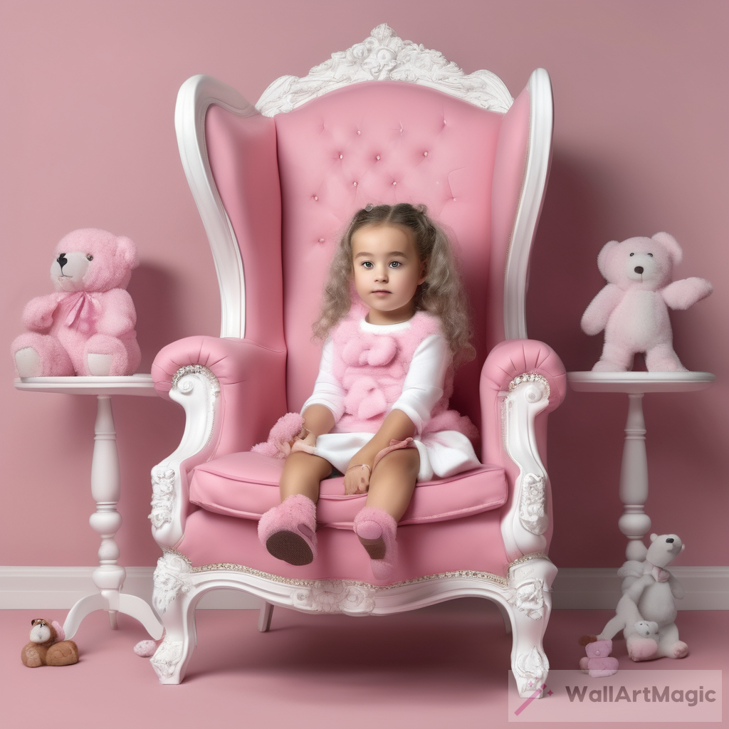 A Beautiful 3D Illusion Profile Picture: The Innocent Girl on the Wingback Chair