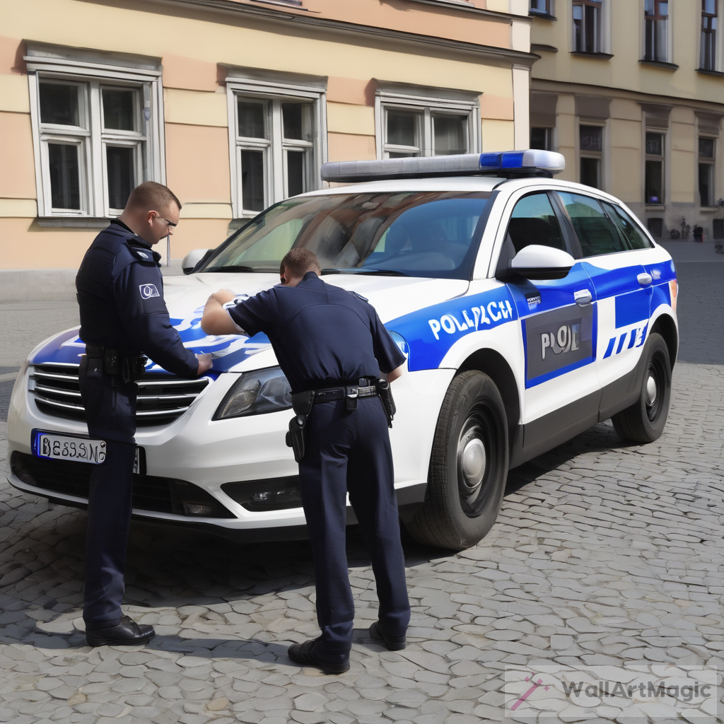 The Realistic Art of Checking a Polish Police Car