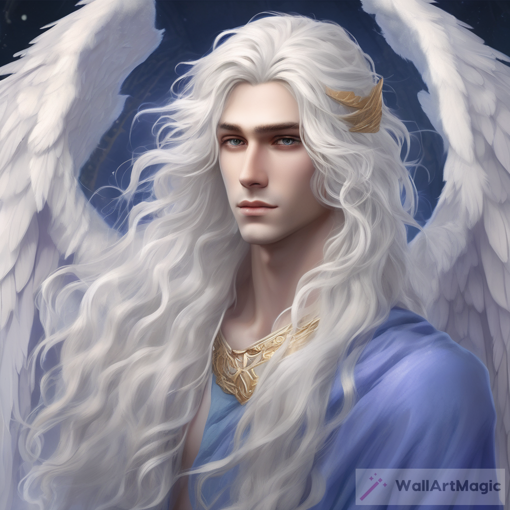 Ethereal Celestial Fantasy: A Stunning Artwork of Grace and Beauty