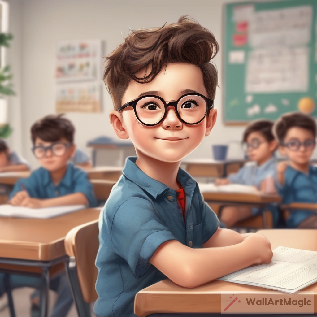 The Story of a Confident Student with Glasses and a Cool Haircut