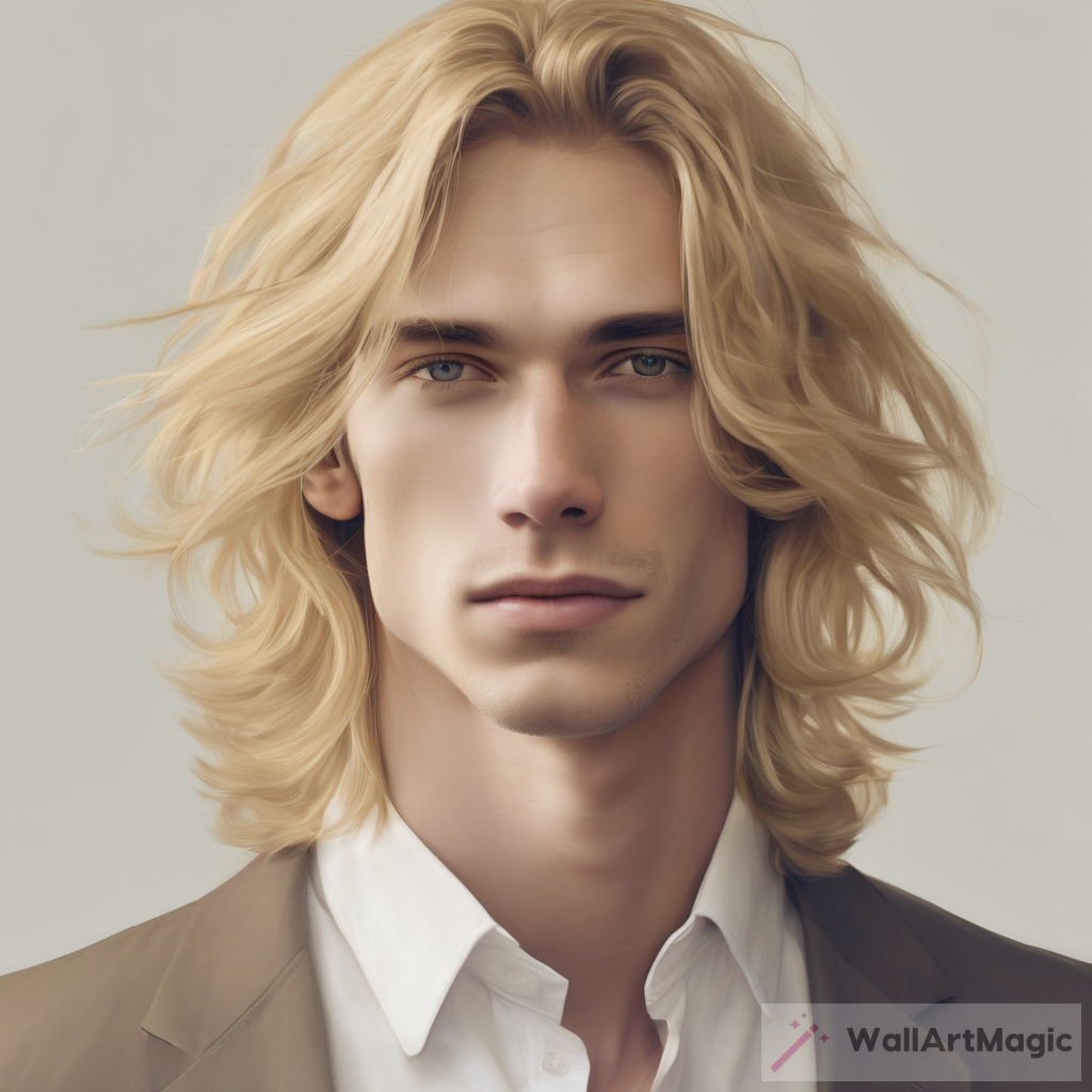 Unveiling the Enigmatic Beauty: A Short Slim Man with Long Blond Hair and Golden Eyes