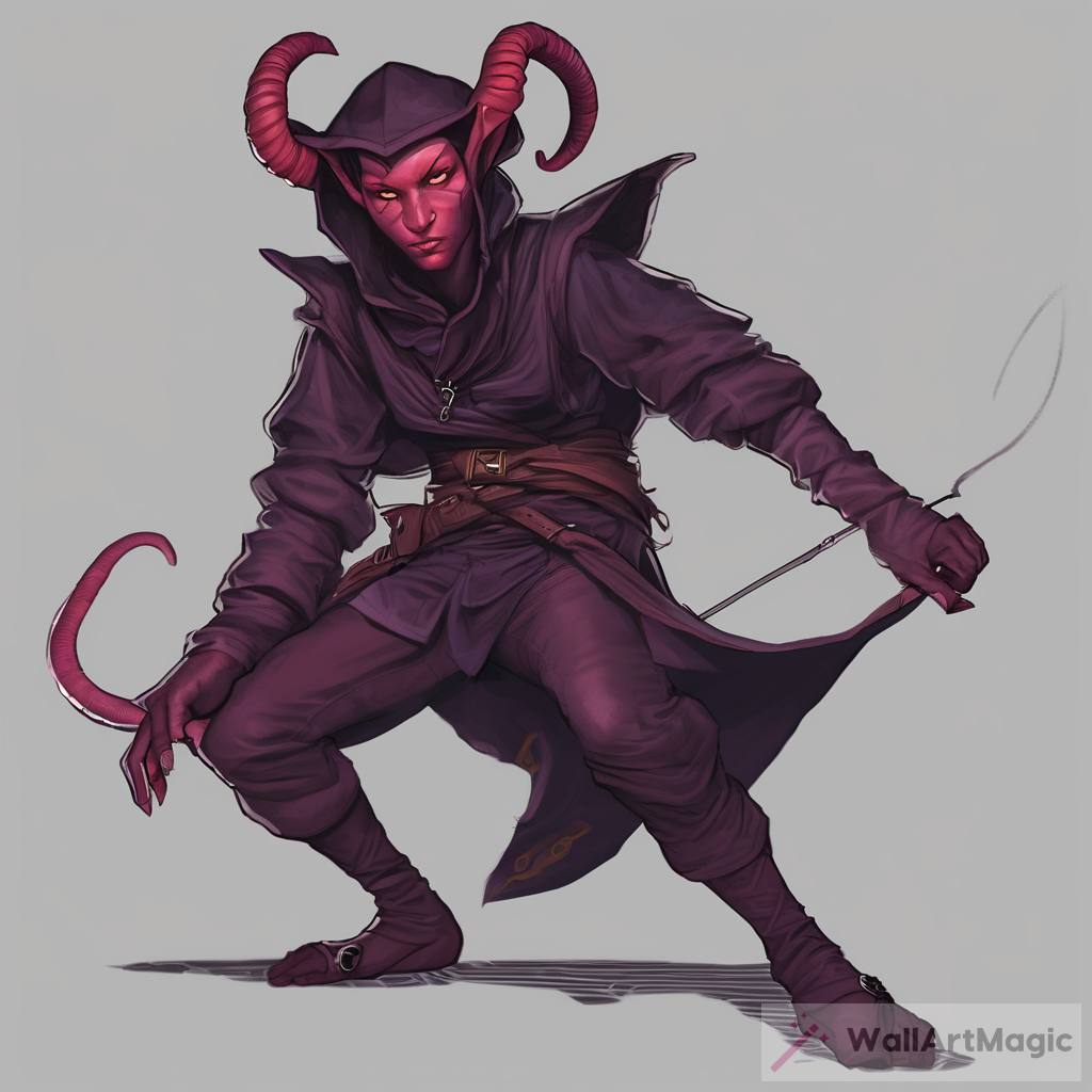 The Shadows of a Cunning Tiefling Thief - Art Explained