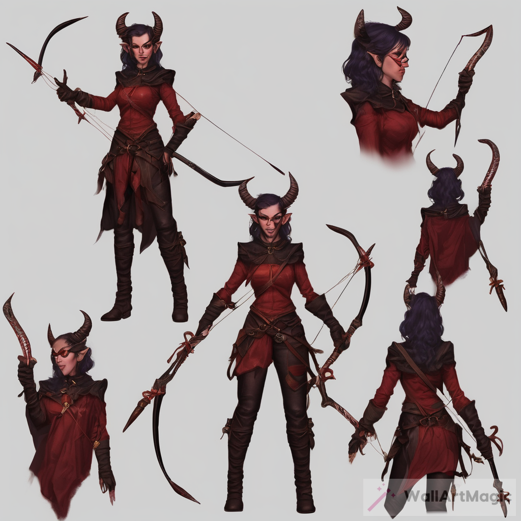 The Story of a Sneaky Tiefling Thief: Bow and Daggers | Art Blog