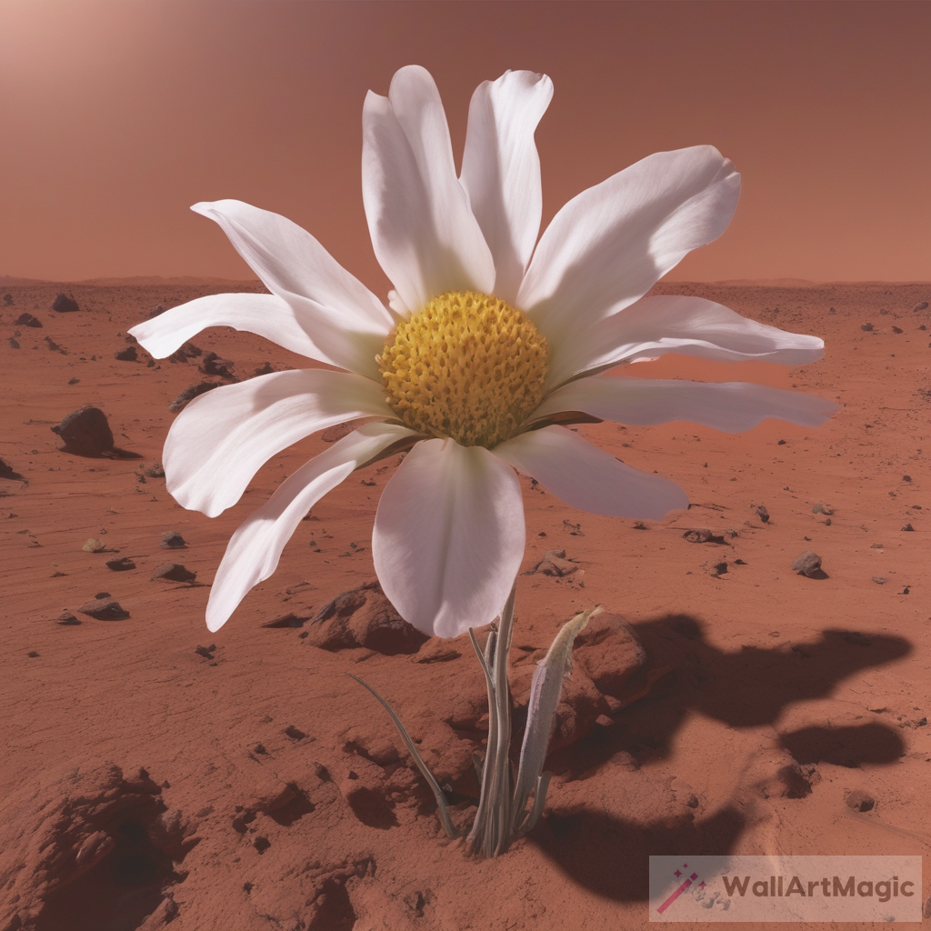 Exploring the Beauty of a Flower in Mars