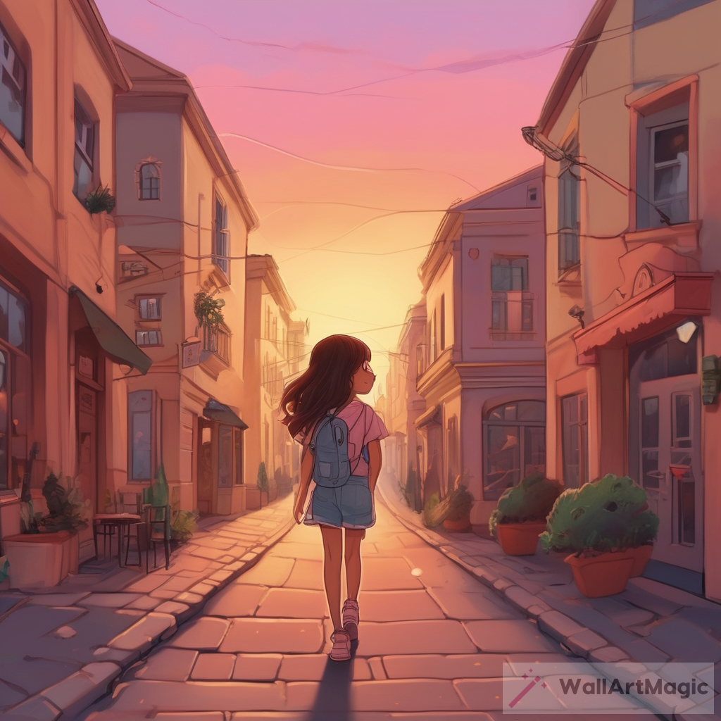 Exploring the Beauty of a Picturesque Street at Sunset