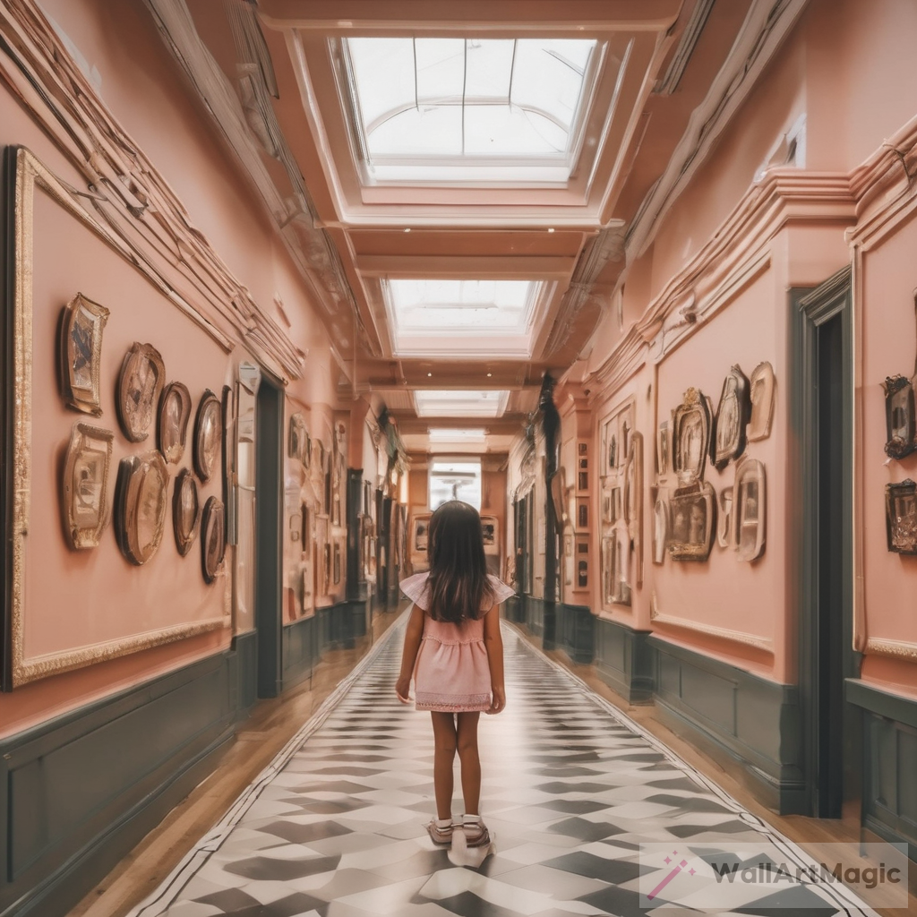 Exploring the Enchanting World of Art with a Cute Girl