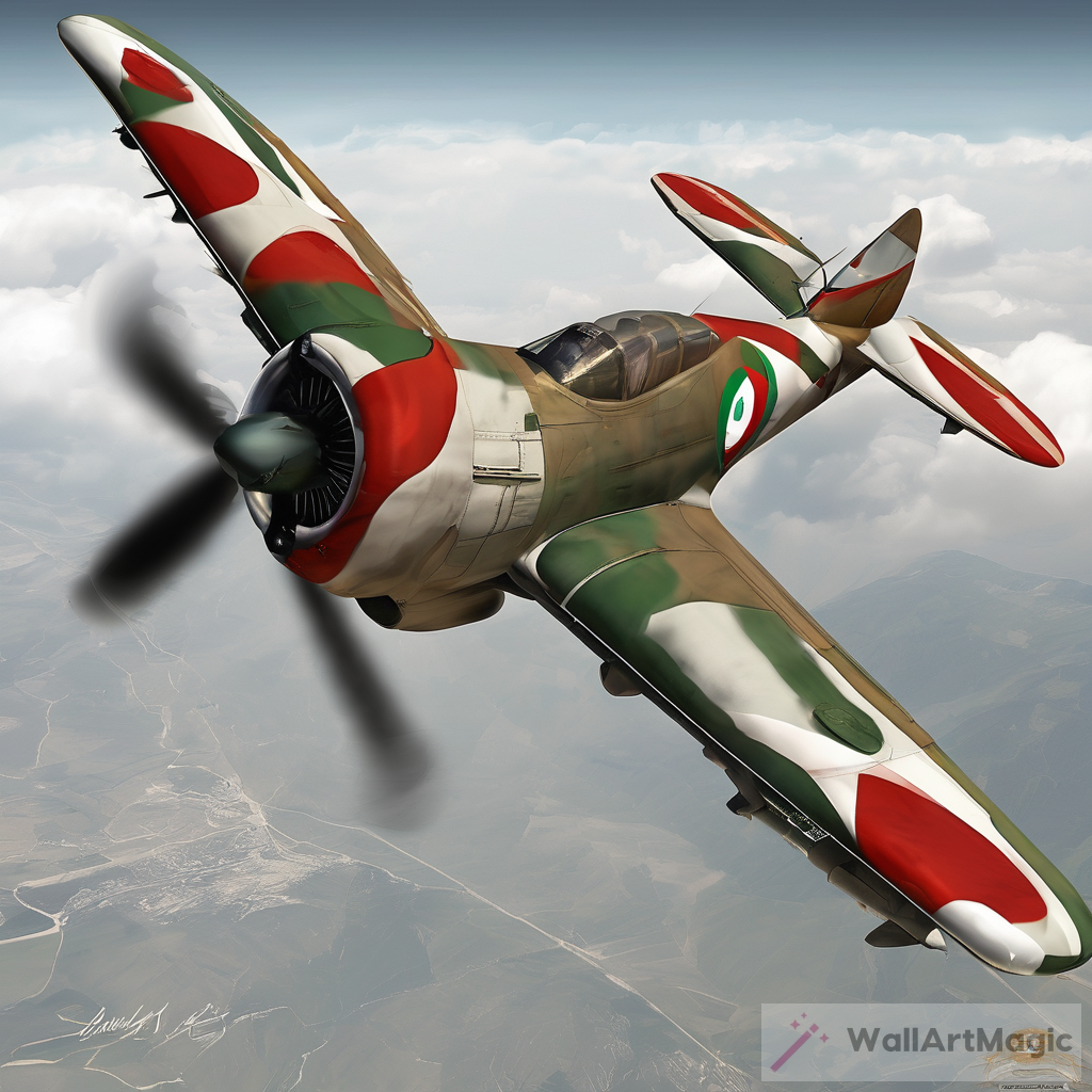 Italian Fighter Plane Digital Art: A Captivating Blend of History and Technology