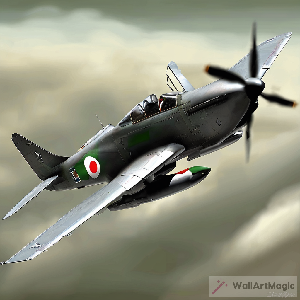 Italian Military Fighter: A Masterpiece of Digital Art