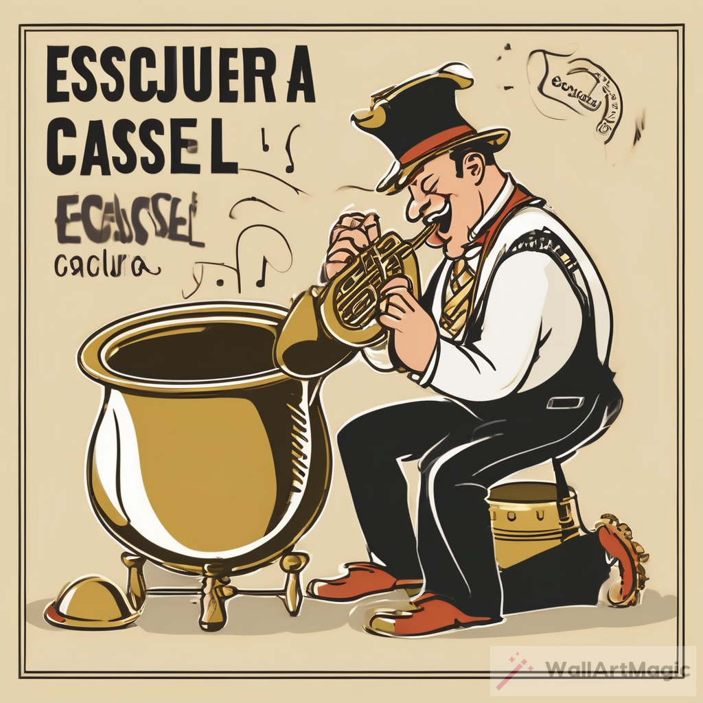 Escura-cassoles: A Humorous Cartoon Logo