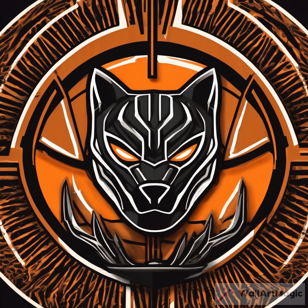 The Powerful Fusion: Black Panther-Inspired Basketball Team Logo