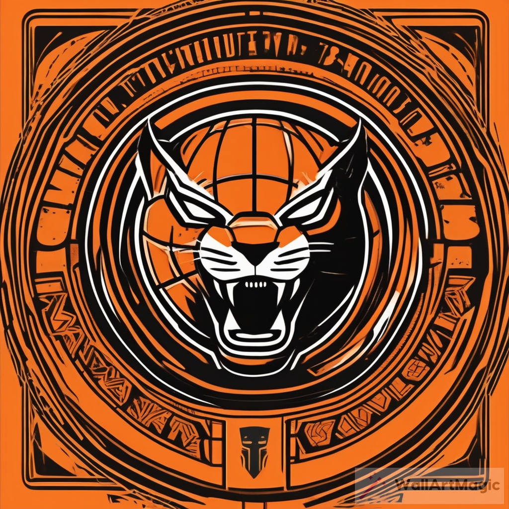 The Majestic Round Basketball Team Logo Inspired by Black Panther
