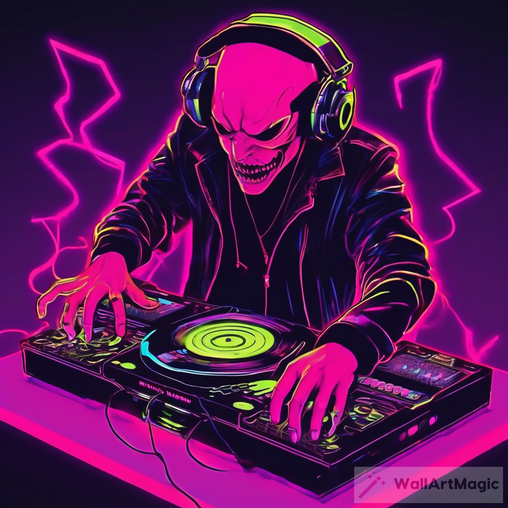 The Powerful Beats of the Neon DJ Demon
