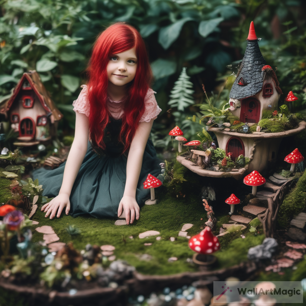 The Enchanting Tale of a Girl in a Fairy Garden
