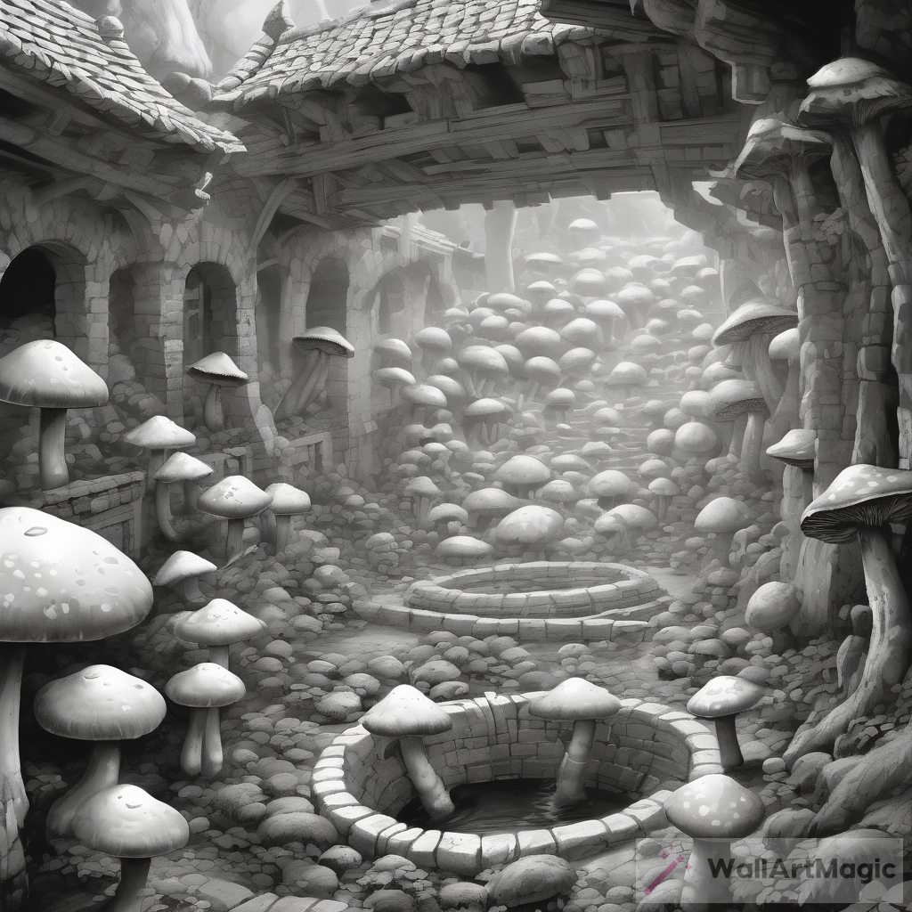 Exploring a Dark Dungeon: Mushroom-filled Sewers