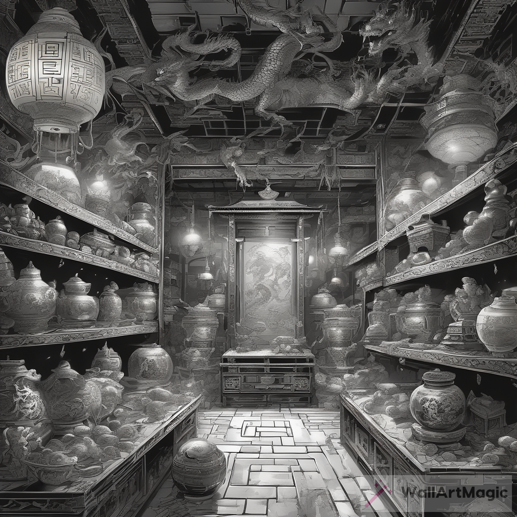 Exploring the Enchanting Treasure Room: China-Style Dungeons and Dragons Art