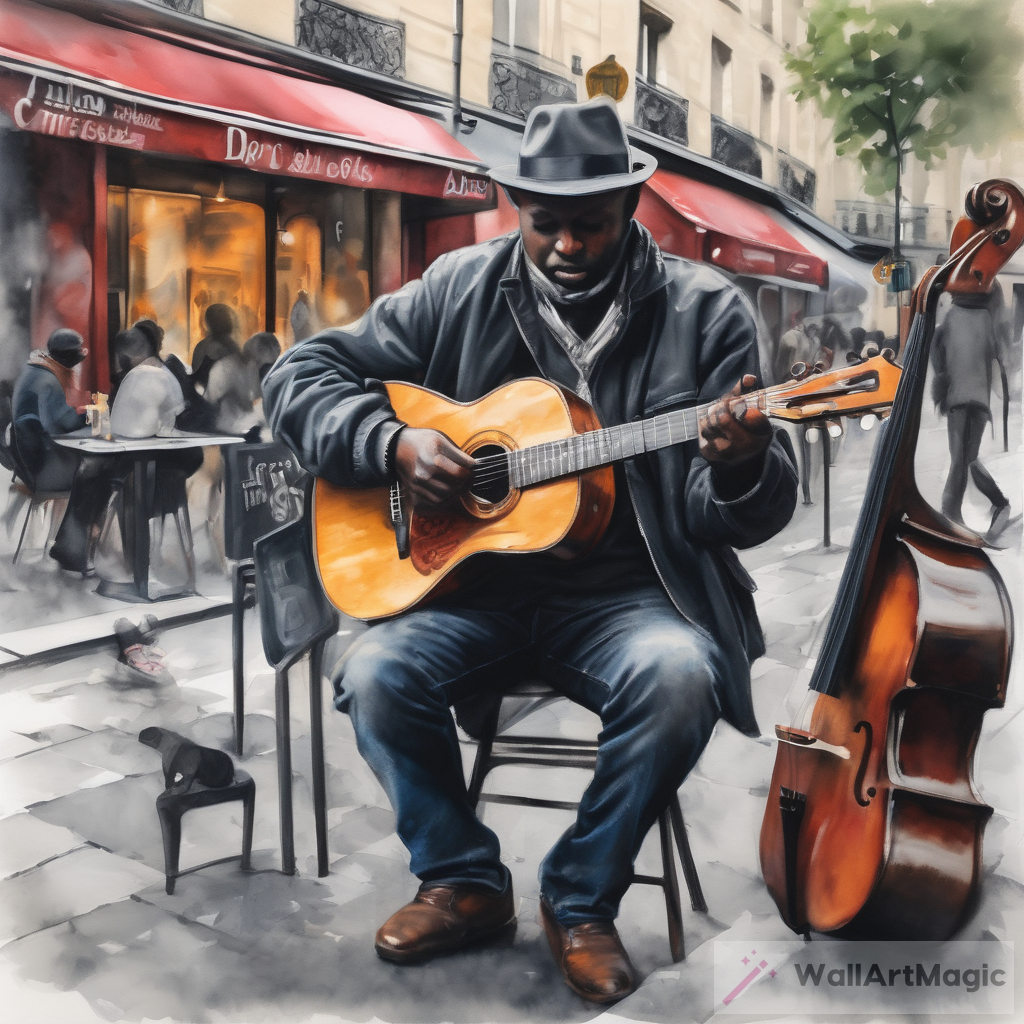 Capturing Parisian Street Musicians: Soulful Melodies Art Series
