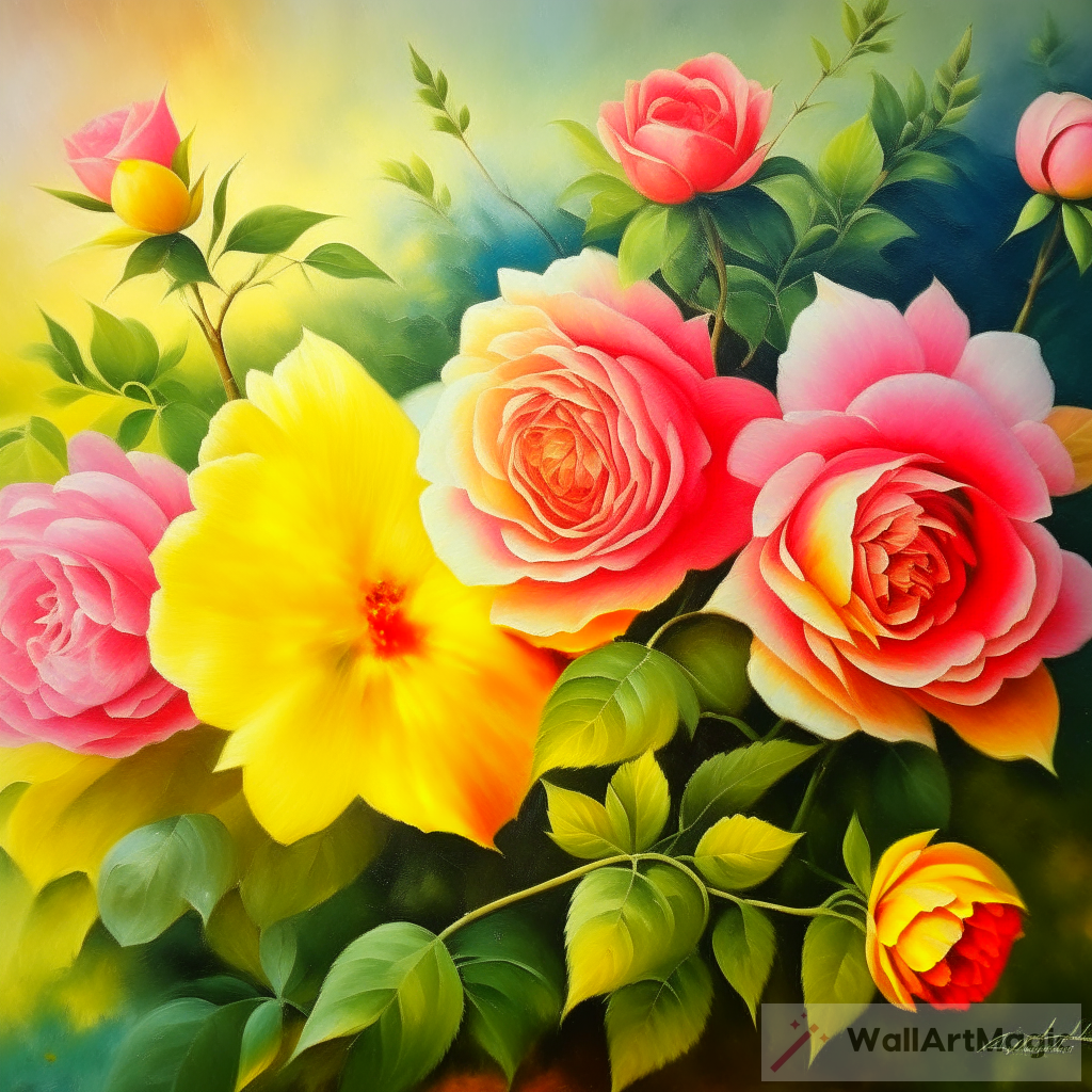 Beautiful Rose Oil Painting: A Blooming Masterpiece