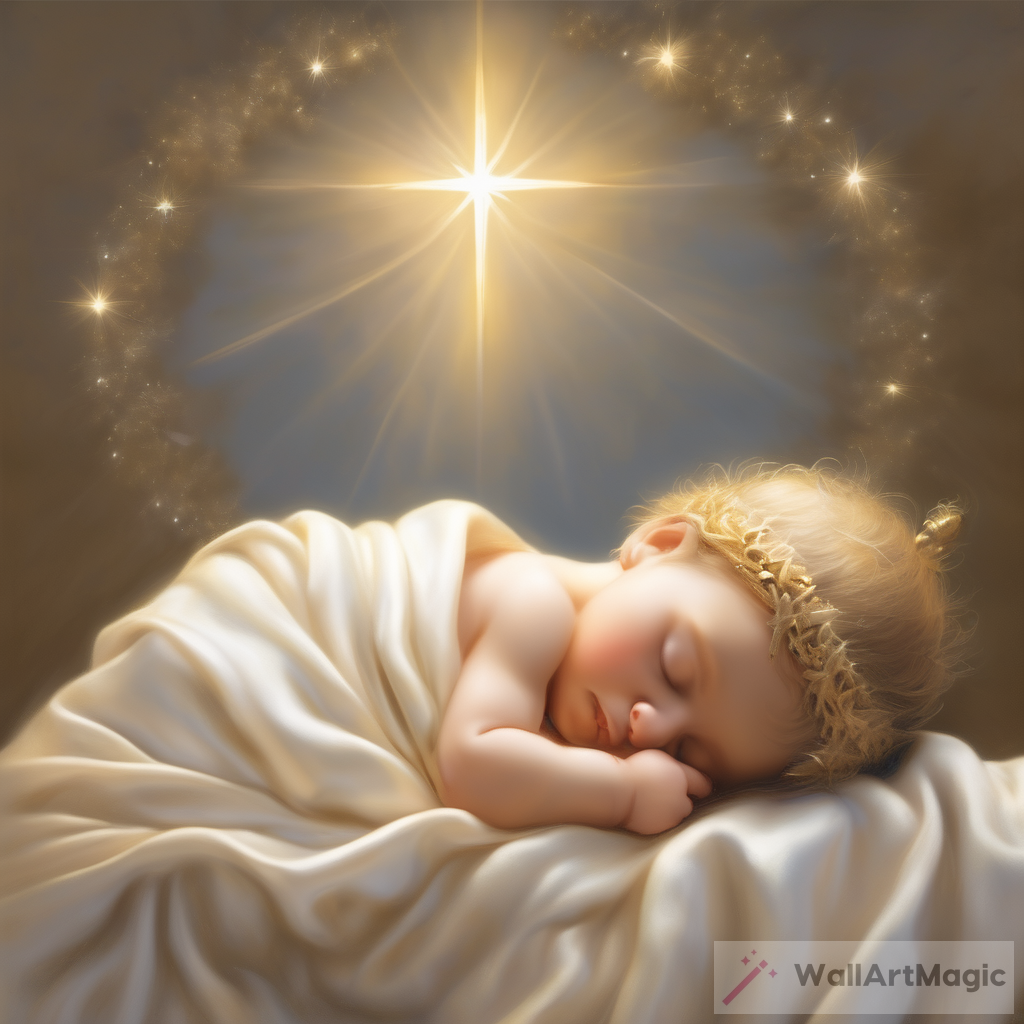 Tranquil Sleeping Baby Jesus Scene