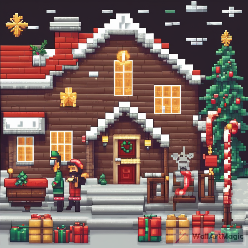 Charming Pixel Art Christmas Designs