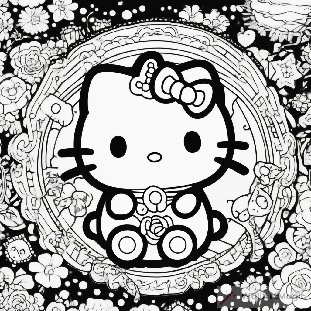 Adorable Sanrio Coloring Page for Creative Fun