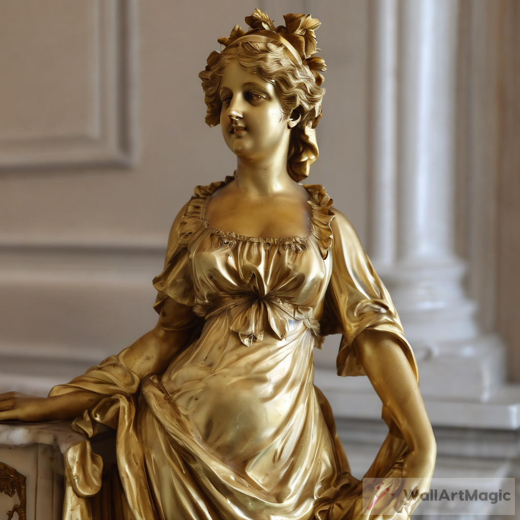 Exquisite French 19th Century Louis XVI St. Ormolu Statue