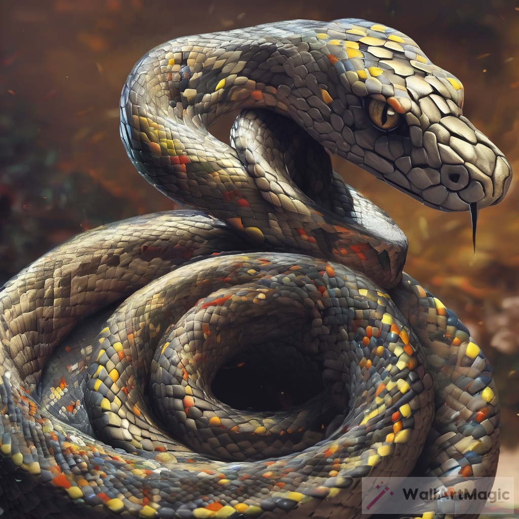Snake Art: Ai Masterpiece Wonders