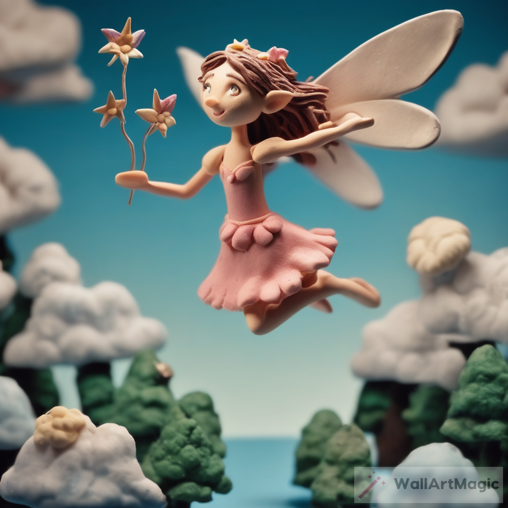 Mesmerizing Fairy Flying Claymation Art