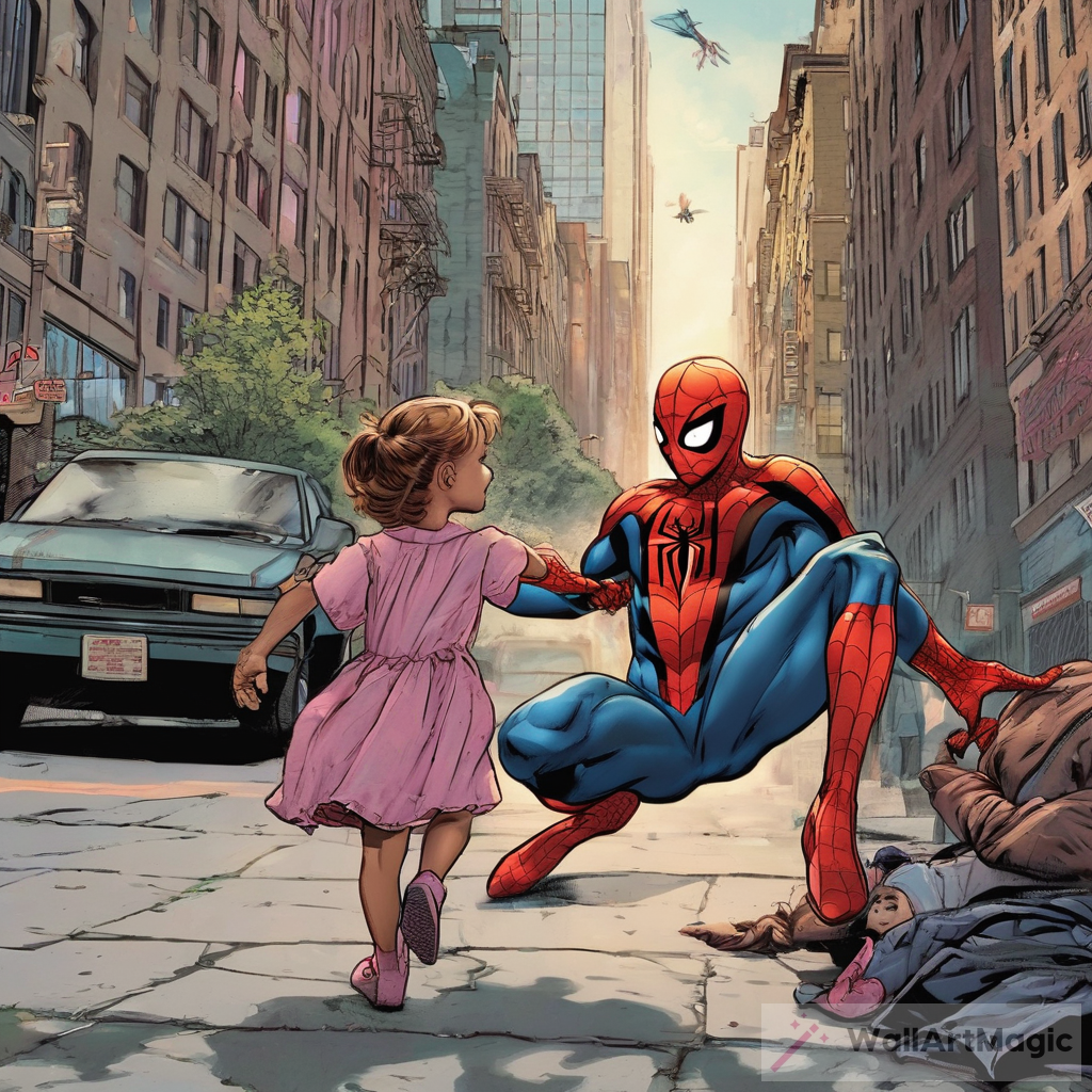 Spider-Man Heroically Saves Little Girl