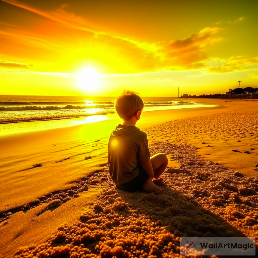 Golden Sunrise: 10 Year Old Beach Experience