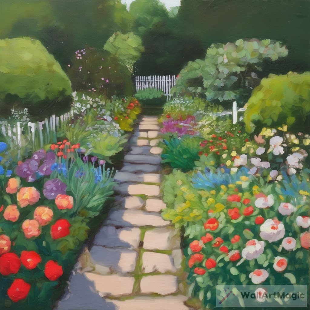 Charming Small Paintings Garden Art