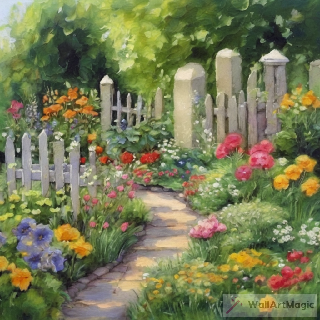 Enchanting Small Paintings Garden Art