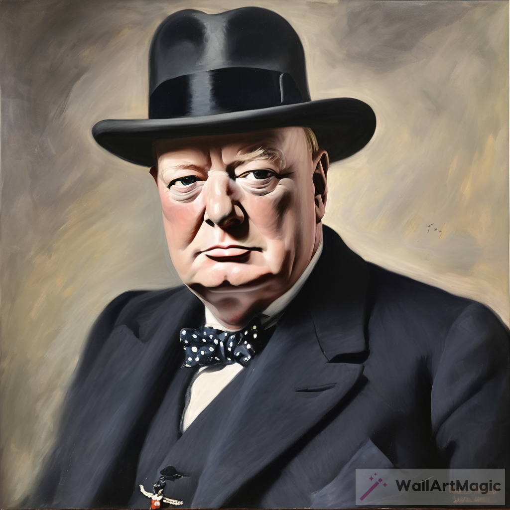 Winston Churchill Painting: A Portrait of Strength